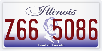 IL license plate Z665086