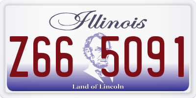 IL license plate Z665091