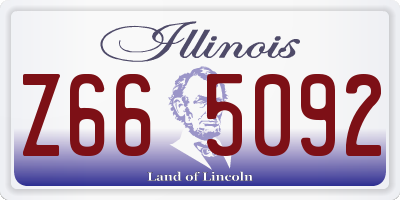 IL license plate Z665092