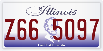 IL license plate Z665097