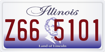 IL license plate Z665101