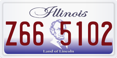IL license plate Z665102