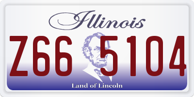 IL license plate Z665104