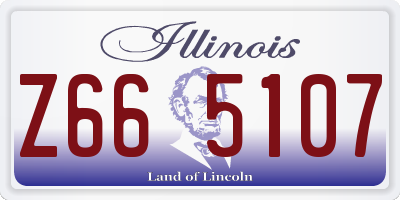 IL license plate Z665107