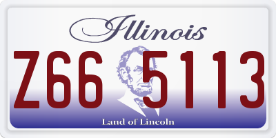 IL license plate Z665113