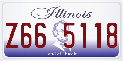 IL license plate Z665118