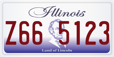 IL license plate Z665123
