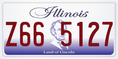 IL license plate Z665127