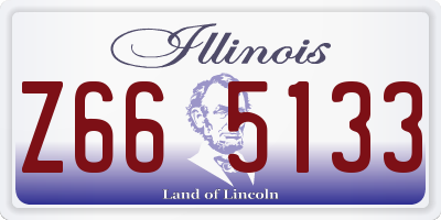 IL license plate Z665133