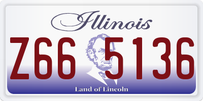 IL license plate Z665136