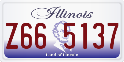IL license plate Z665137