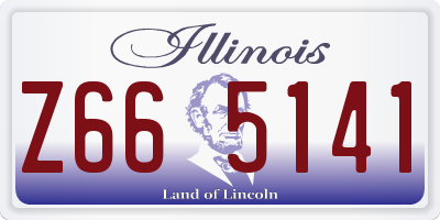 IL license plate Z665141