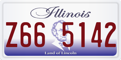 IL license plate Z665142