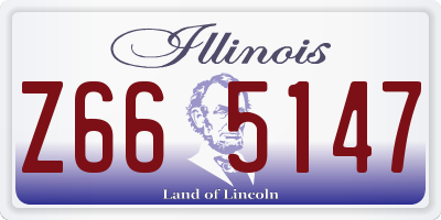 IL license plate Z665147