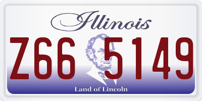IL license plate Z665149