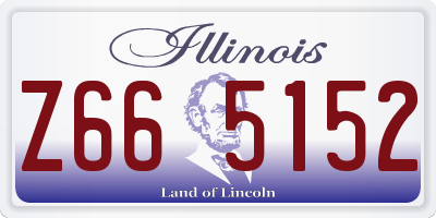 IL license plate Z665152