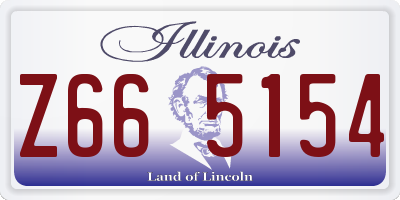 IL license plate Z665154