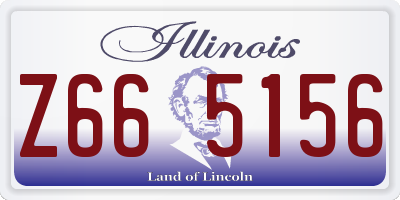 IL license plate Z665156