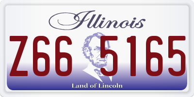 IL license plate Z665165
