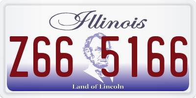 IL license plate Z665166