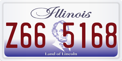 IL license plate Z665168