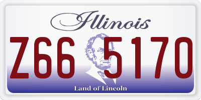 IL license plate Z665170