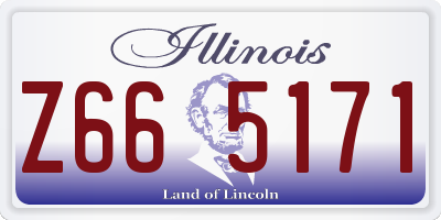 IL license plate Z665171