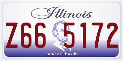 IL license plate Z665172