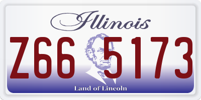 IL license plate Z665173