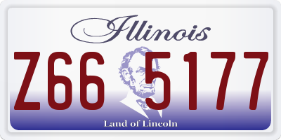 IL license plate Z665177