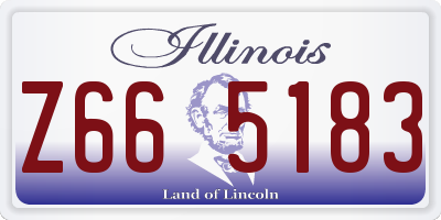 IL license plate Z665183