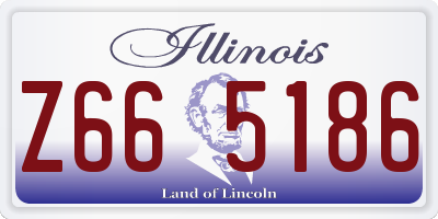 IL license plate Z665186