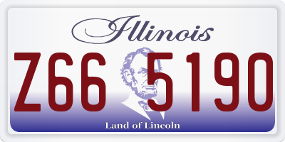 IL license plate Z665190