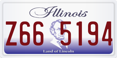 IL license plate Z665194