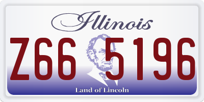 IL license plate Z665196