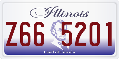 IL license plate Z665201