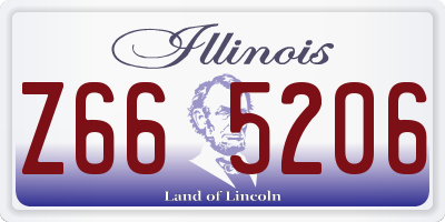 IL license plate Z665206