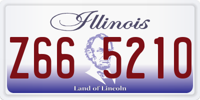 IL license plate Z665210