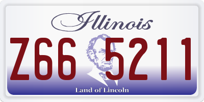 IL license plate Z665211