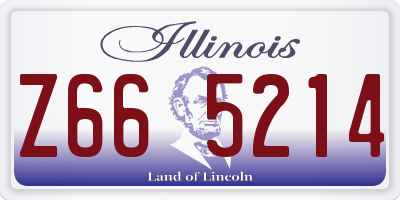 IL license plate Z665214