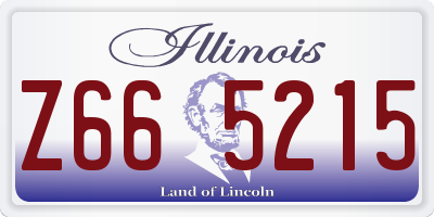 IL license plate Z665215