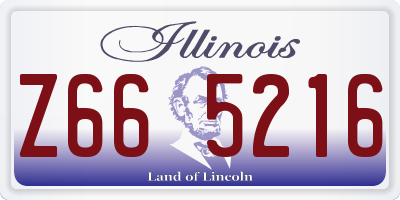 IL license plate Z665216