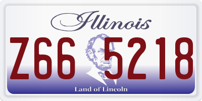 IL license plate Z665218