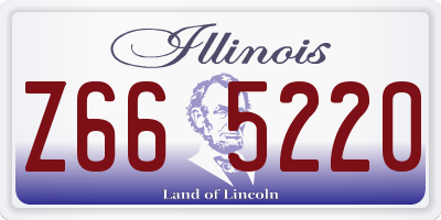 IL license plate Z665220