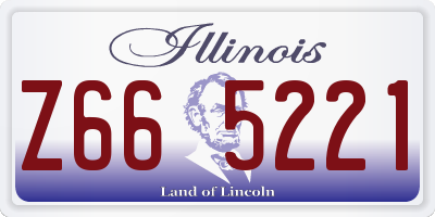 IL license plate Z665221