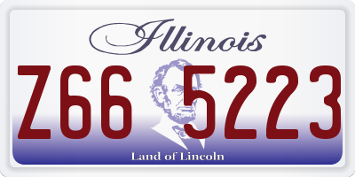 IL license plate Z665223