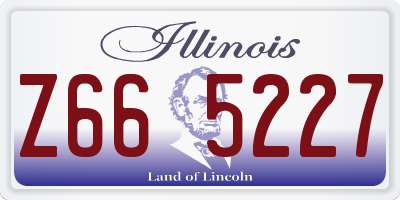 IL license plate Z665227