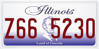 IL license plate Z665230