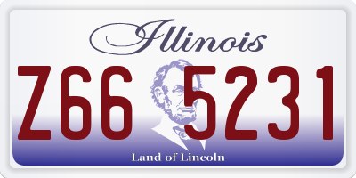 IL license plate Z665231
