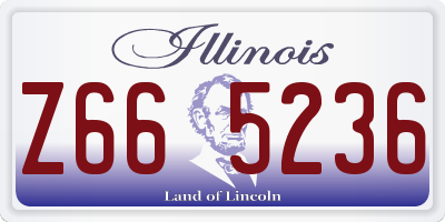 IL license plate Z665236